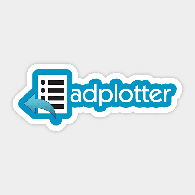 AdPlotter Logo - White Text Sticker by AdPlotter